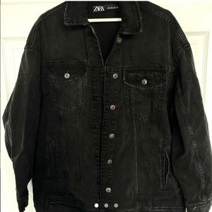🕷 ZARA BRAND OVERSIZED DENIM JACKET